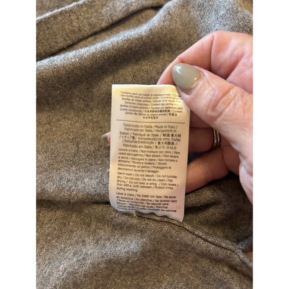 2017 Fendi Monster Bug Eye Women’s Small Gray Cardigan Sweater Open Front Cotton - Picture 12 of 16